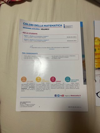 libro di matematica