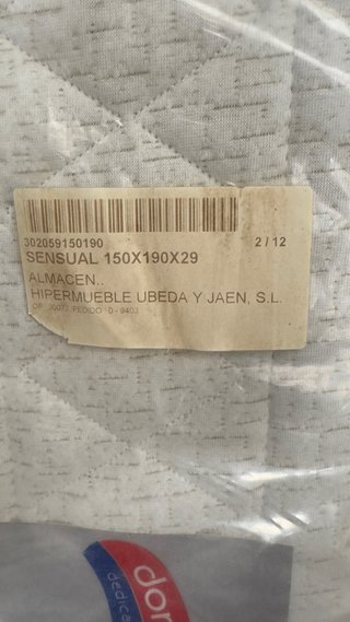 NUEVO SIN USAR colchon 150x190