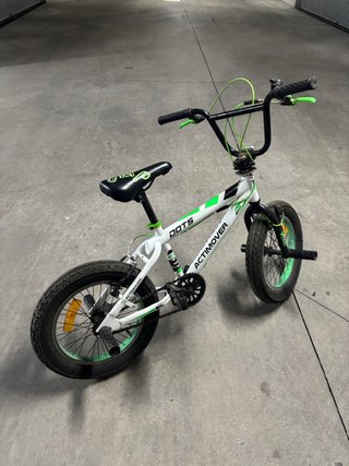 Bicicleta BMX Actimover Blanca y Verde