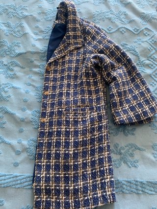 Casaco Tweed Cortefiel Azul Multicolor