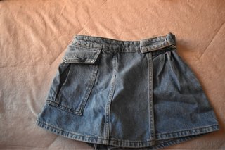 Falda short vaquera