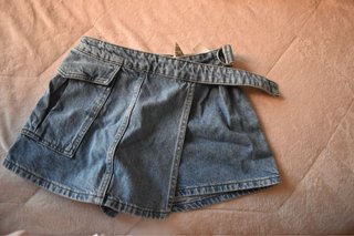 Falda short vaquera