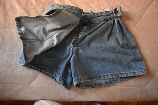 Falda short vaquera
