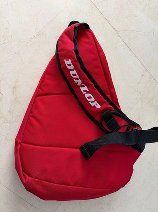 Palas de pádel Artengo y Dunlop y mochila
