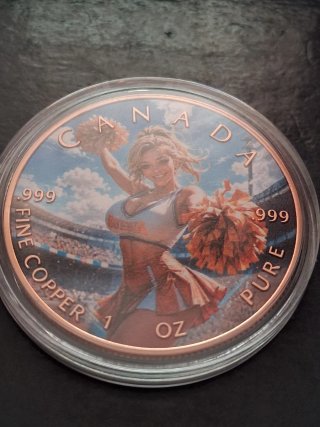 Onza Canadá Cobre .999