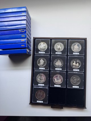 Colección completa 5 ECU Monedas