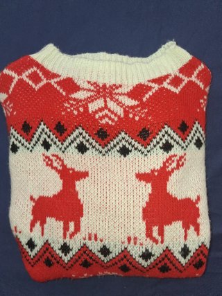Jersey Navideño Reno y Copos Nieve