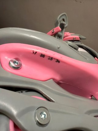 Patines en línea para niña gris y rosa