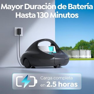 Robot limpiafondos piscina inalámbrico