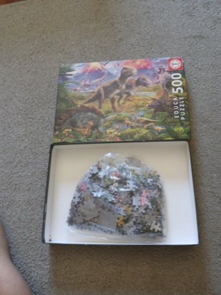 Puzzle Educa 500 Piezas Dinosaurios