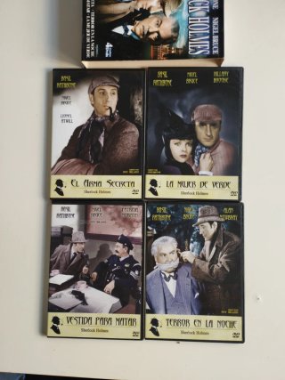 Sherlock Holmes 4 DVDs Basil Rathbone Nigel Bruce