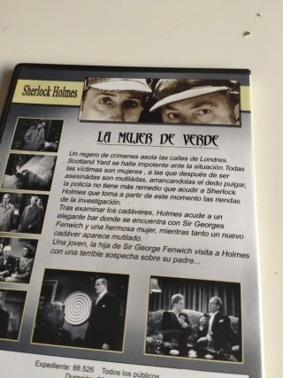 Sherlock Holmes 4 DVDs Basil Rathbone Nigel Bruce