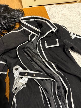 Vestido Anime Kirito Espadachín Negro + Peluca