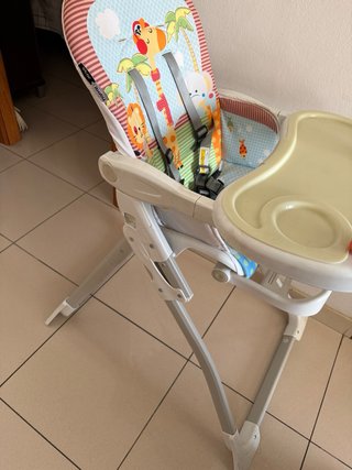 Trona de bebé con estampado de animales