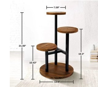 Soporte para plantas de madera y metal solo hoy 50