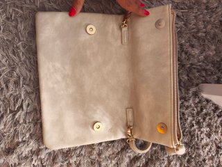 Bolso Misako Beige y Dorado