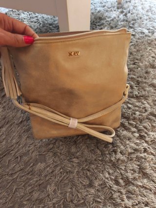 Bolso Misako Beige y Dorado