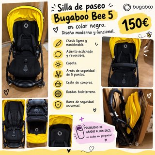 Silla de paseo Bugaboo Bee 5 Negra
