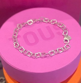 Pulsera Tous Corazones Plata