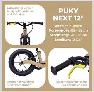 Bicicleta infantil de equilibrio Puky Next 14”