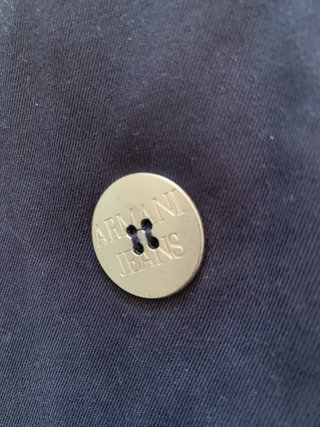 Casaco Armani Jeans azul de algodão
