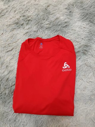 T-shirt tecnica Odlo rossa taglia XL running