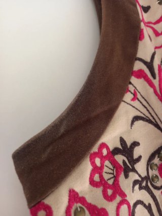 Vestido Blanco bordado XL