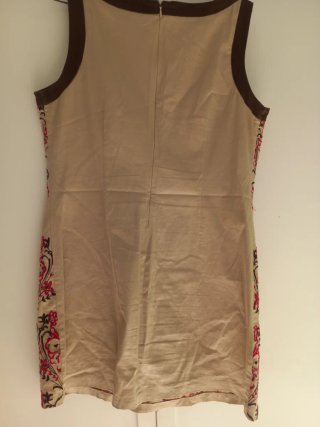 Vestido Blanco bordado XL