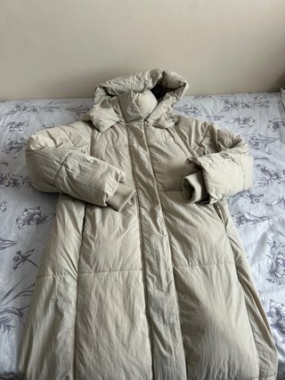 Chaqueta larga Pull&Bear beige Talla XS
