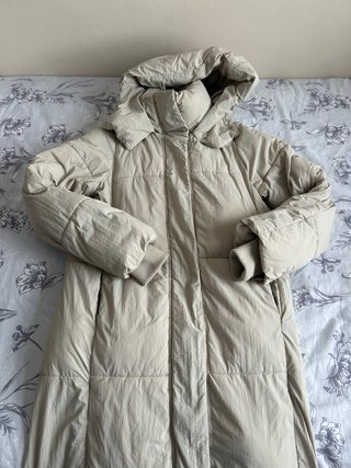 Chaqueta larga Pull&Bear beige Talla XS