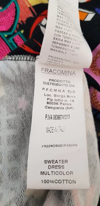 Vestido Fradomina Talla XS Estampado Multicolor