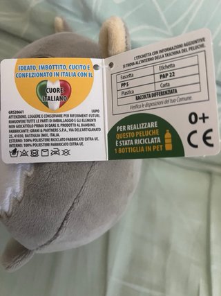 Peluche Cucciolini Lillo il lupo