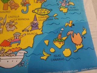 Mapa infantil de España