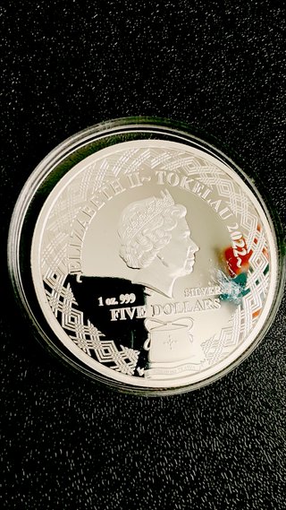 Tokelau 2022 Sagittario 5 Dollari 1 Oncia Argento