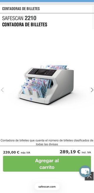 Contadora de Billetes Profesional