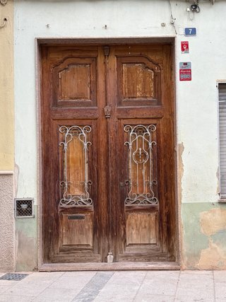 Puerta Valenciana Madera Antigua
