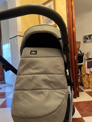 Carro de bebé gris