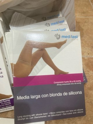 Medias de compresión Med/Last Beige Talla Única