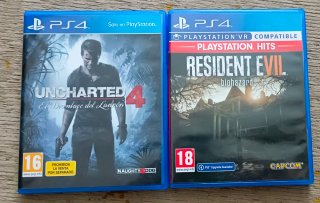 Pack 2 Juegos PS4: Uncharted 4 y Resident Evil 7