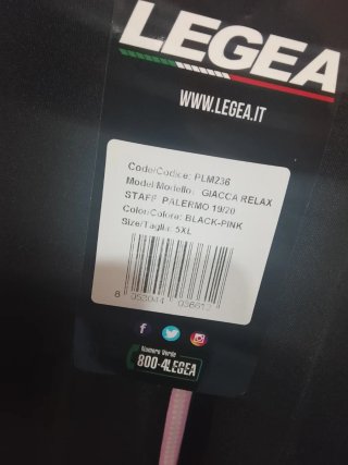 Felpa Legea U.S. Città di Palermo Calcio XXL