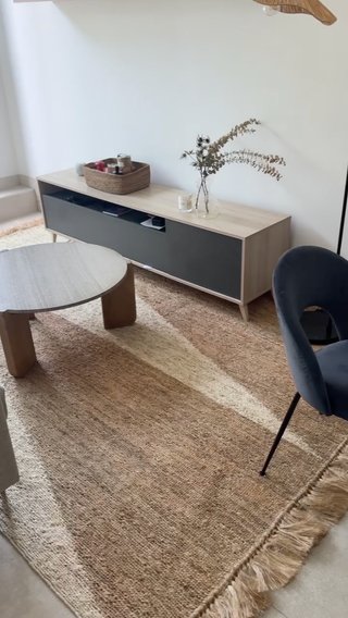Alfombra Ferm Living Beige y Marrón