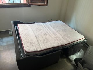 Sofá Cama Sistema Italiano Marrón