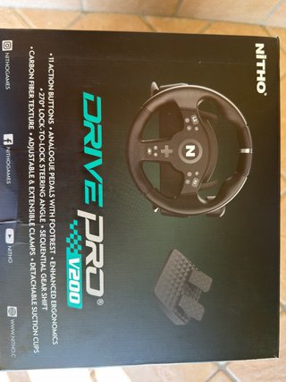 Volante Nitho Drive Pro V200 con pedali e cambio