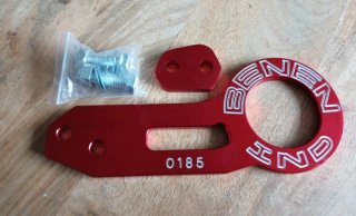 Gancho Remolque JDM Rojo Aluminio