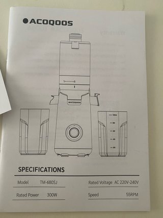 Extractor de Zumos y Verduras