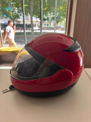 Casco Modular Moto BMW Rojo