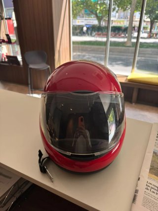 Casco Modular Moto BMW Rojo