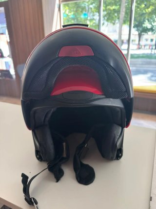 Casco Modular Moto BMW Rojo