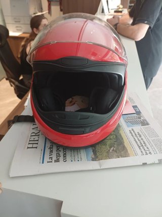 Casco Modular Moto BMW Rojo