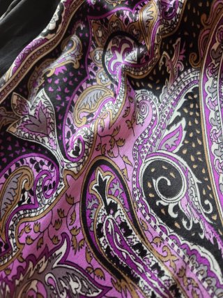 Vestido hippie negro y morado